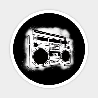 Boombox Stencil Magnet